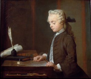Garçon avec une toupie - Jean Baptiste Simeon Chardin