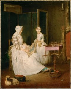 La mère diligente - Jean Baptiste Simeon Chardin