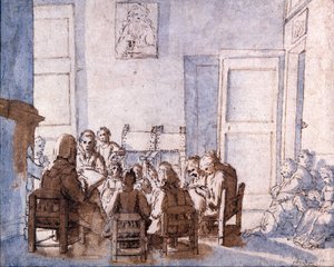 Dessin de Jean Baptiste Chardin (1699-1779), Musée Glauco Lombardi, Parme. - Jean Baptiste Simeon Chardin