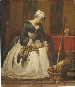 La brodeuse - Jean Baptiste Simeon Chardin