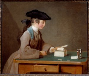 Le château de cartes (ou le fils de Monsieur Le Noir) - Jean Baptiste Simeon Chardin