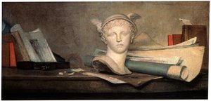 Nature morte avec attributs des arts, 18e siècle - Jean Baptiste Simeon Chardin