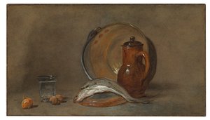 Nature morte avec poisson et pot en cuivre - Jean Baptiste Simeon Chardin