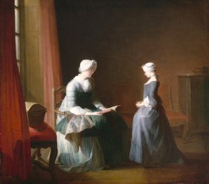 La Bonne Éducation, c.1753 - Jean Baptiste Simeon Chardin