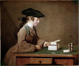 La Maison de Cartes - Jean Baptiste Simeon Chardin
