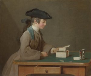 Le Château de cartes, vers 1736 - Jean Baptiste Simeon Chardin
