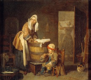 La machine à laver - Jean Baptiste Simeon Chardin