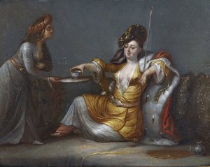 "La sultane prenant son café" - Jean Baptiste Vanmour