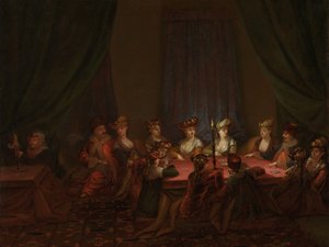 Groupe arménien jouant aux cartes - Jean Baptiste Vanmour