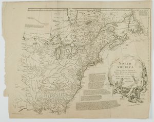 Amérique du Nord, gravée par Richard William Seale, 1752 - Jean Baptiste after dAnville