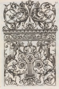 Diverses pièces de serruriers, page 11 recto, vers 1663 - Jean Berain