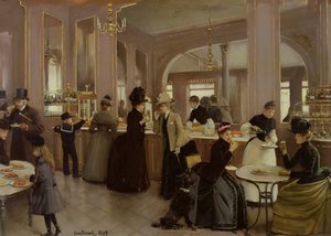La pâtisserie Gloppe, Champs-Élysées, 1889 - Jean Beraud