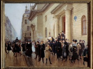 La sortie du lycée Condorcet à Paris