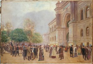 Sortie du Salon, Palais de l