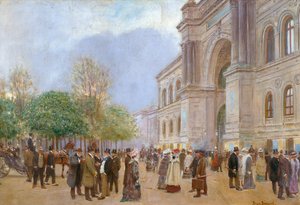 Devant le Palais de l