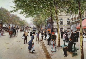 Scène de rue parisienne