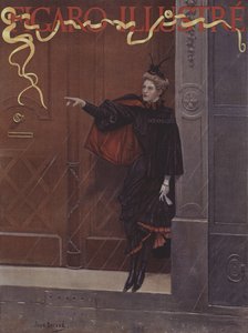 Pleut-il? Couverture de Le Figaro Illustré, novembre 1893
