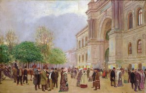 La sortie du Salon au Palais de l