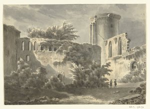 Vue sur la cour intérieure du Château de Botwel