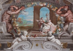 Un des quarante et un panneaux avec des scènes qui narrent les événements de Bacchus - Jean Boulanger