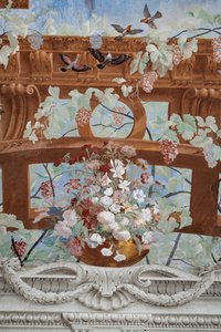 Sarments de vigne, raisins, fleurs et oiseaux (détail) - Jean Boulanger