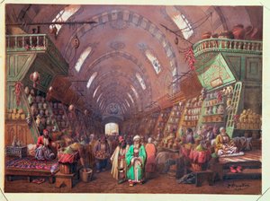 Un bazar à Constantinople, 1873 - Jean Brindesi