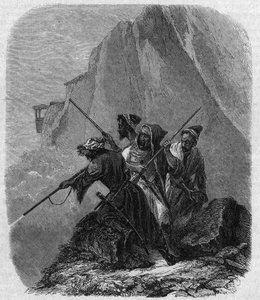 Soldats circassiens (une région du Caucase)