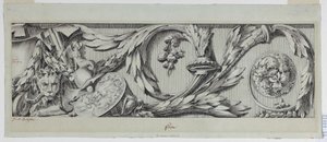 Dessin, frise avec Rinceau, 1775-80 - Jean Charles Delafosse
