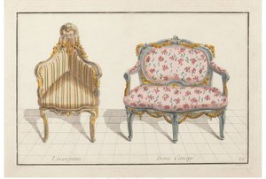 Encoignure, Demi Canapé. Nouvelle Iconologie Historique ou Attributs Hiéroglyphiques - Jean Charles Delafosse