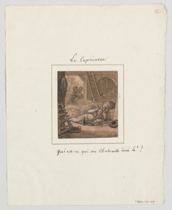 Design pour une assiette en porcelaine peinte, Le Capricorne du service le Zodiac Travesti - Jean Charles Develly
