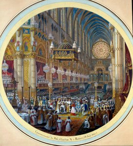 Le couronnement de Charles X à la Cathédrale de Reims, 28/05/1825 - Jean Charles Develly