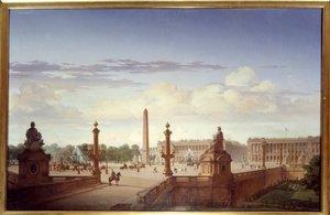 La Place de la Concorde vue de la terrasse sur le quai - Jean Charles Geslin
