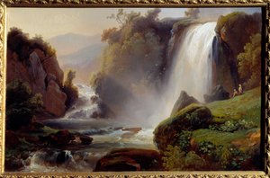 Cascades à Tivoli. Peinture de Jean Charles Rémond (1795-1875) 1840. Rouen, musée des Beaux-Arts