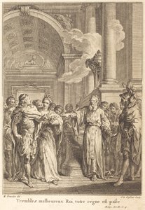 Tremblez malheureux Roi, votre règne est passé - Jean Charles Levasseur after Hubert François Gravelot