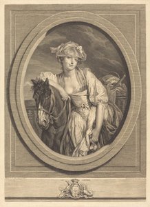 La laitière - Jean Charles Levasseur after Jean Baptiste Greuze