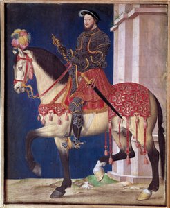 Portrait équestre de François Ier. Peinture de l