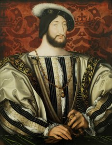 French: François Ier (1494-1547), roi de France Francis I (1494–1547), King of France - Jean Clouet