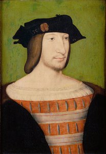 Portrait de François Ier 1494-1547, roi de France, duc de Bretagne, comte de Provence, 1515 - Jean Clouet