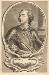 Louis XV - Jean Daullé after Jean Baptiste Lemoyne II