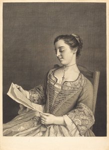 Mlle. Lavergne - Jean Daullé and Simon Francois Ravenet I after Jean Étienne Liotard