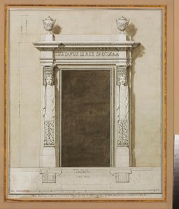 Conception pour des décorations murales pour le Salon de Compagnie - Jean Desmosthene (attr. to) Dugourc