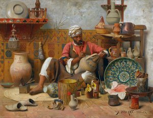 Un atelier de poterie, Tanger - Jean Discart