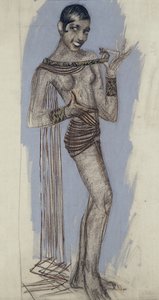 Josephine Baker - Une maquette pour un important panneau laqué - Jean Dunand