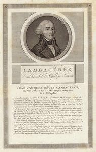 Portrait de Jean Jacques Régis de Cambacérès - Jean Duplessi Bertaux