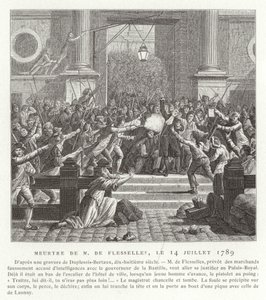 Le meurtre de Jacques de Flesselles, Révolution française, 14 juillet 1789 - Jean Duplessis Bertaux