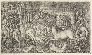 Un roi poursuivi par la licorne - Jean Duvet