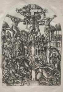 Christ sur la croix entre les deux voleurs - Jean Duvet