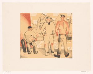 Les pêcheurs et le mousse - Jean Emile Laboureur