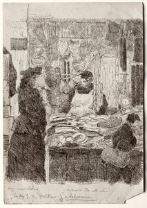 Dans le Vieux Marché - Jean Emile Laboureur