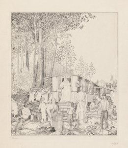 La Halte des Bohémiens - Jean Emile Laboureur